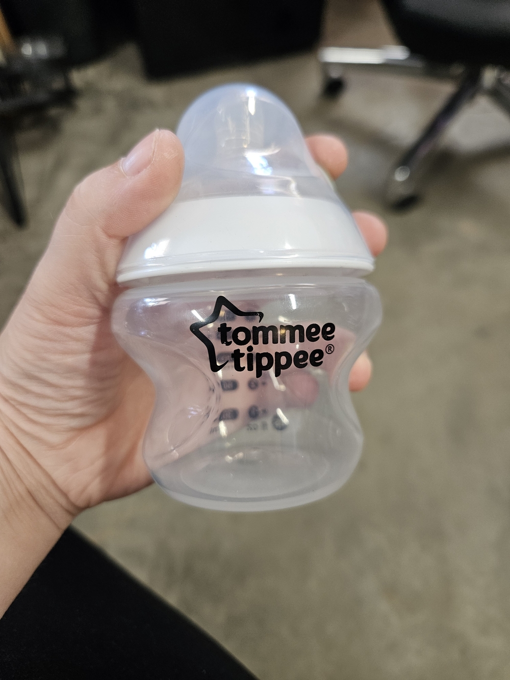 Tomme Tippee 5fl Oz Clear Baby Bottle Nwot